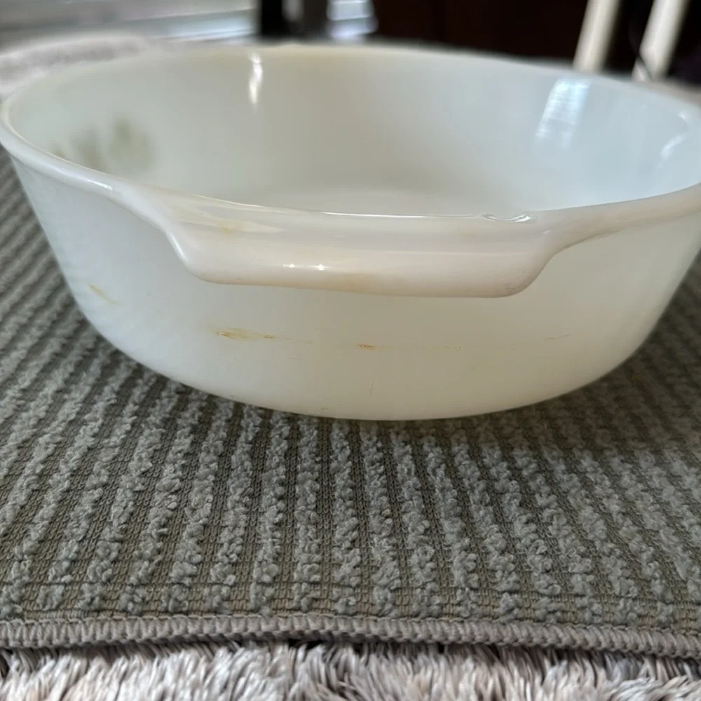 Anchor Hocking Fire King #437 Meadow Green Casserole Dish 1‎ 1/2 Quart Vintage